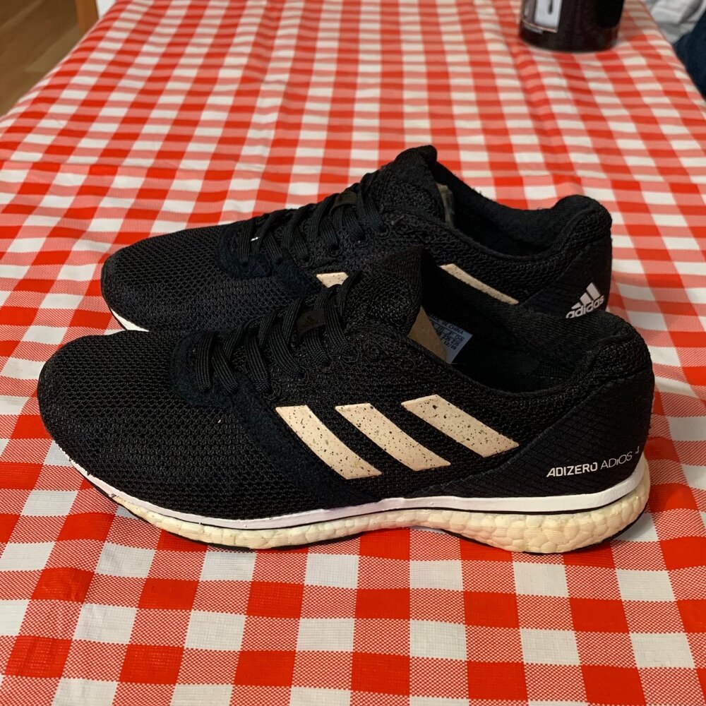 ADIDAS ADIZERO ADIOS 4 W Running Shoe For Women (White, Black)